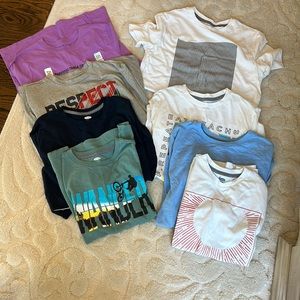Eight boys T-shirts all size extra-large mix of Old Navy and cat and jack